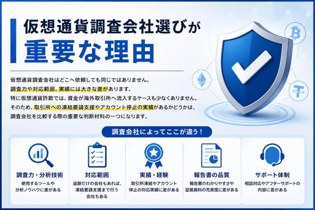 仮想通貨調査会社選びが重要な理由