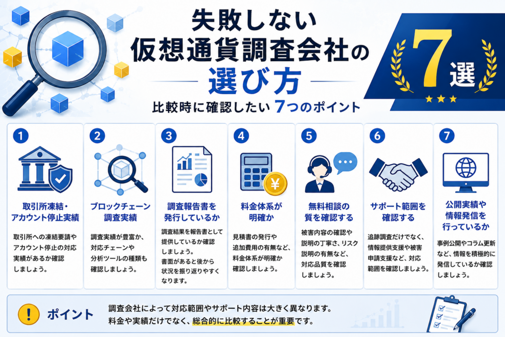 失敗しない仮想通貨調査会社の選び方7選