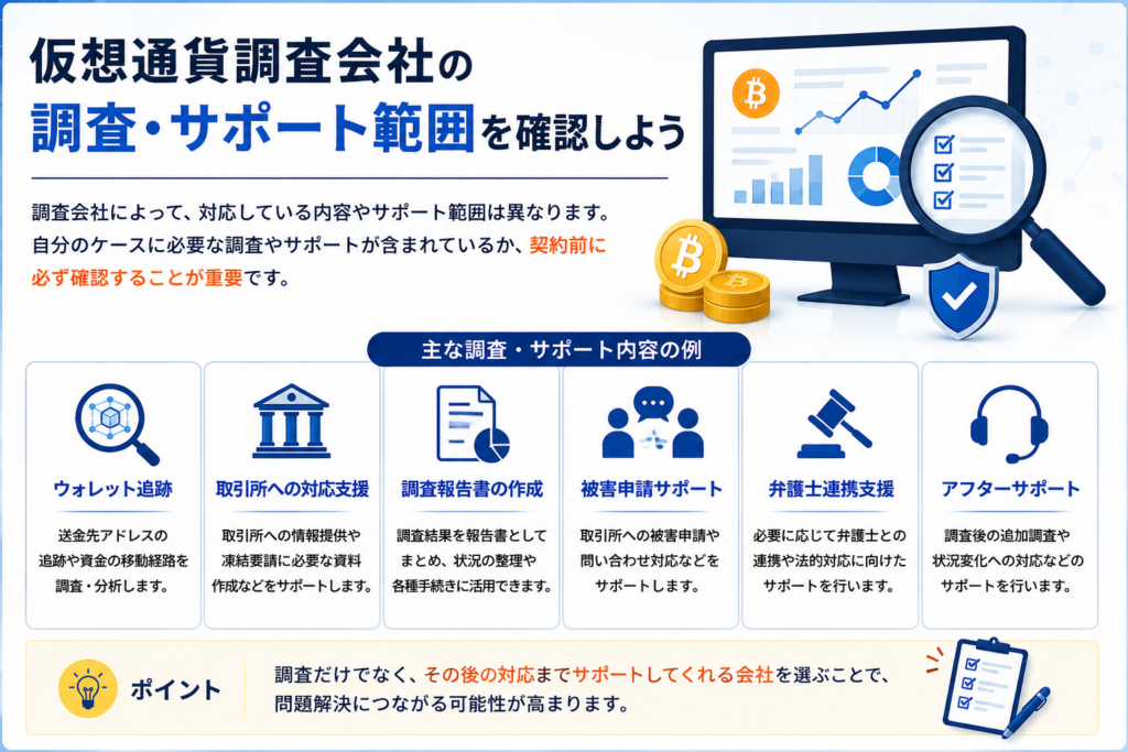 仮想通貨調査会社選びのポイントまとめ