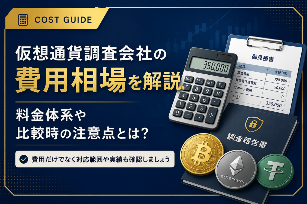 仮想通貨調査会社の費用相場とは？料金体系や注意点を徹底解説